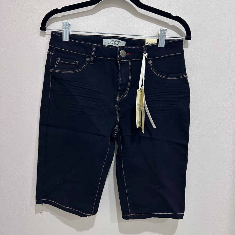 d.jeans Black High Waist Bermuda Shorts